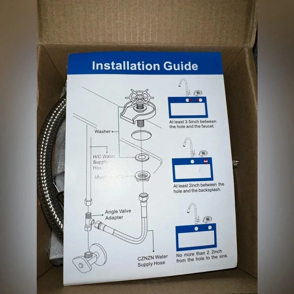 NIB Cup Washer/Glass Rinser for Kitchen Sink